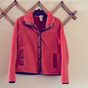 Cozy Coral Sherpa Jacket never worn
